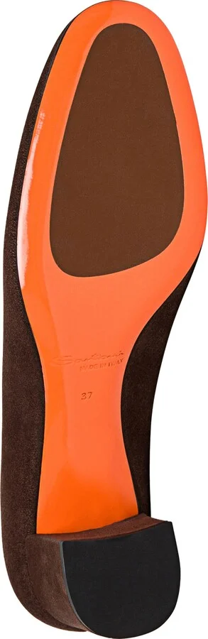 Women's suede low-heel pump - Image 10