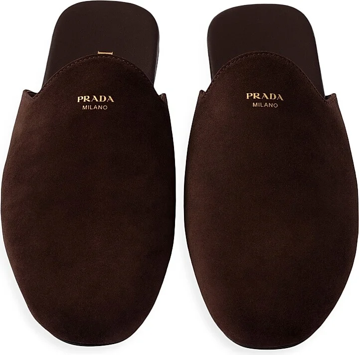 Women's Suede Mules - Brown - Size 6 - Image 2