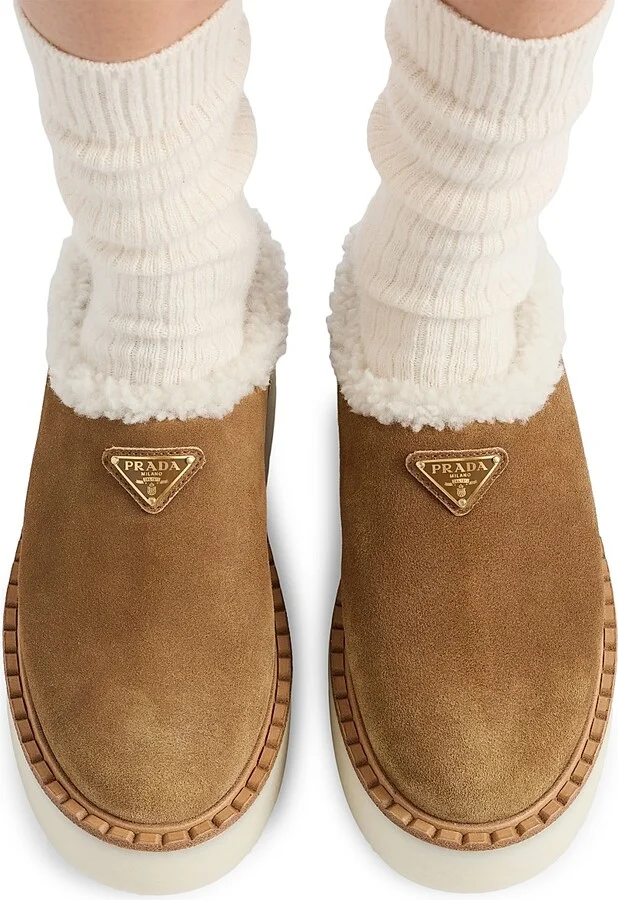 Women's Suede Mules - Brown - Size 9.5 - Image 2
