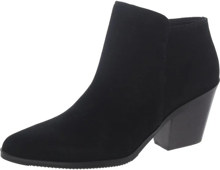 Womens Suede Pointed Toe Booties
