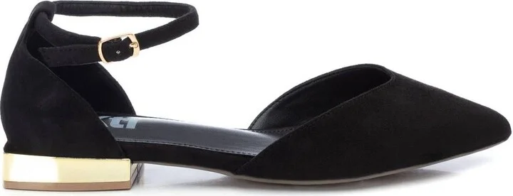 Women's Suede Pointy Toe Ballet Flats By XTI_