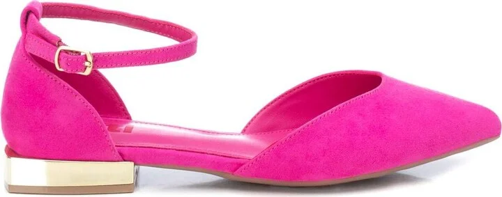Women's Suede Pointy Toe Ballet Flats By XTI_