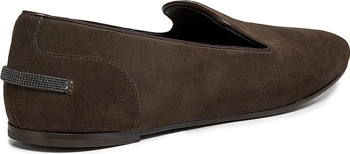 Women's Suede Round-Toe Loafers - Fired Brick - Size 7 - Image 3