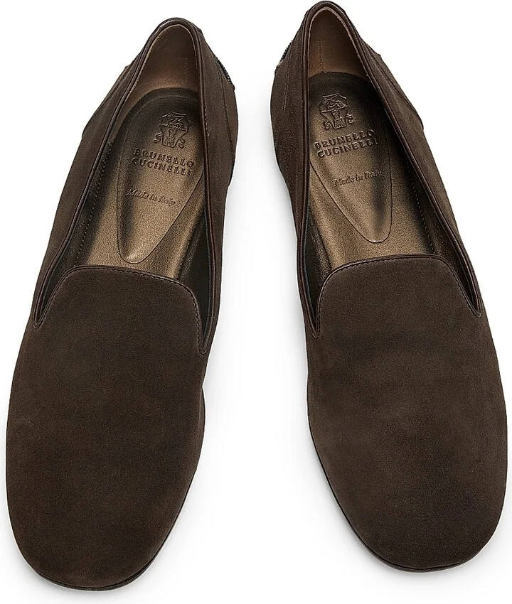 Women's Suede Round-Toe Loafers - Fired Brick - Size 7 - Image 4