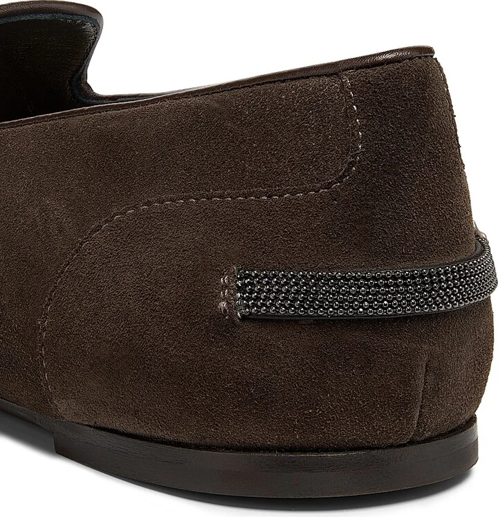 Women's Suede Round-Toe Loafers - Fired Brick - Size 7 - Image 5