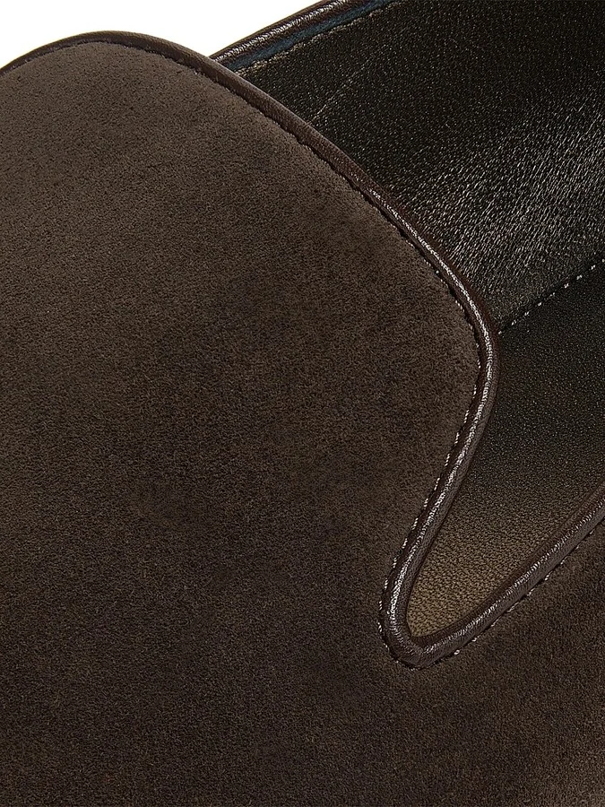 Women's Suede Round-Toe Loafers - Fired Brick - Size 7 - Image 6
