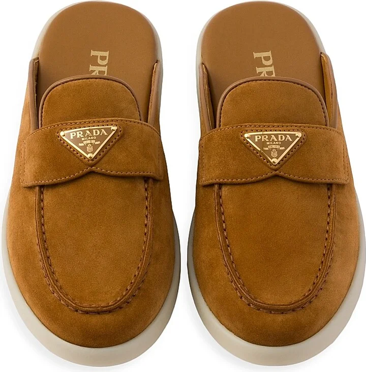 Women's Suede Sabots - Brown - Size 7 - Image 2