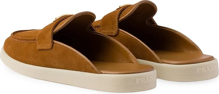 Women's Suede Sabots - Brown - Size 7 - Image 3