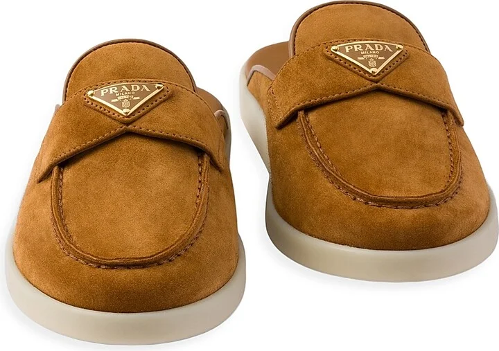 Women's Suede Sabots - Brown - Size 7 - Image 5