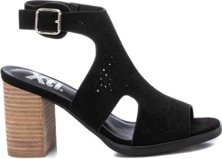 Women's Suede Sandals In Black