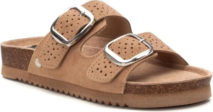 Women's Suede Slip on Sandals By Xti - Image 2