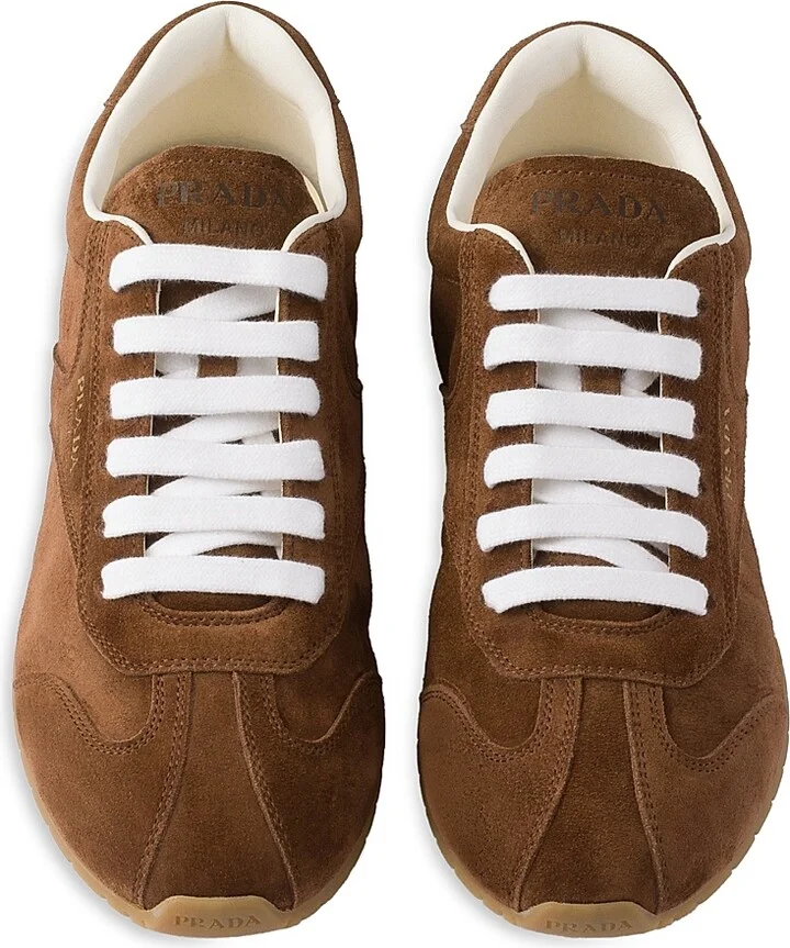 Women's Suede Sneakers - Brown - Size 7 - Image 2