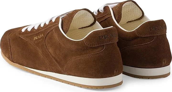 Women's Suede Sneakers - Brown - Size 7 - Image 3