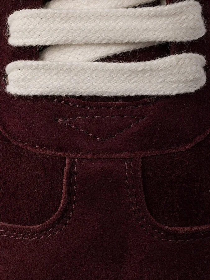 Women's Suede Sneakers - Dark Red - Size 5.5 - Image 5