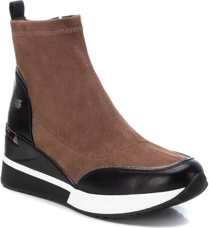 Women's Suede Wedge Booties By XTI