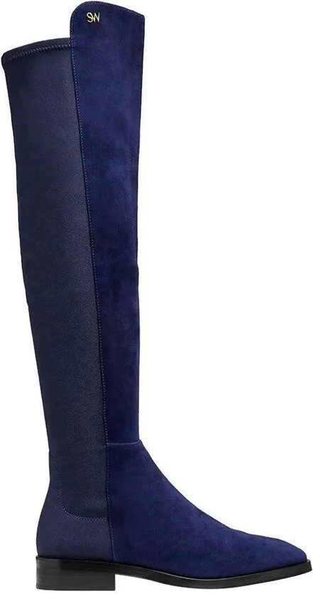 Women's Suede With Logo Over The Knee Boots