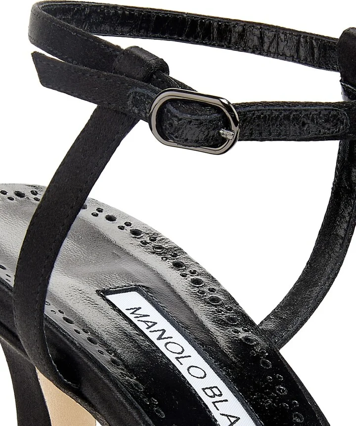 Women's Sufik Satin Embellished T-Strap Pumps - Black - Size 11.5 - Image 5