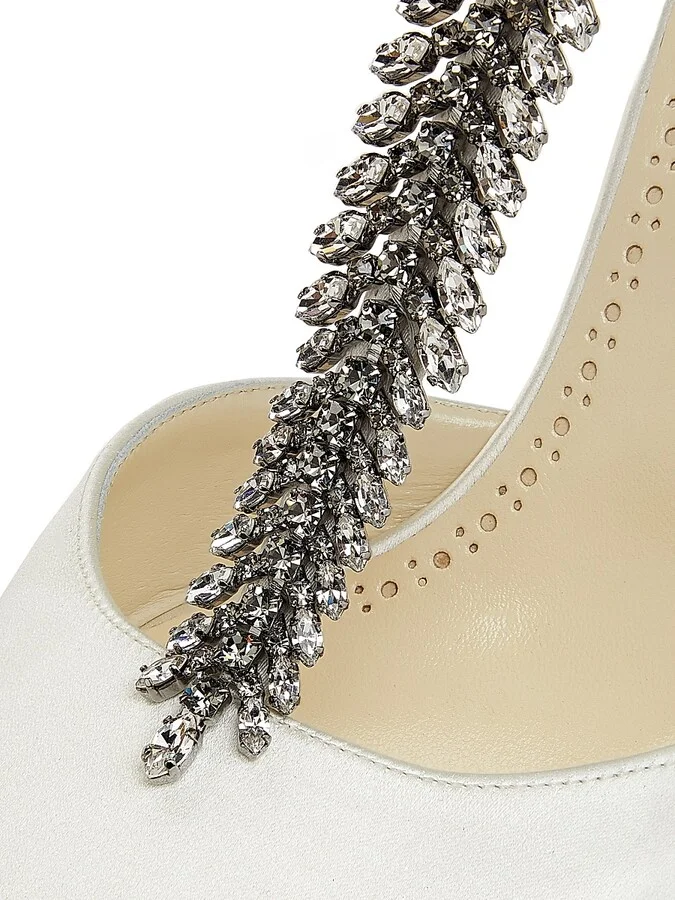 Women's Sufik Satin Embellished T-Strap Pumps - Black - Size 11.5 - Image 11