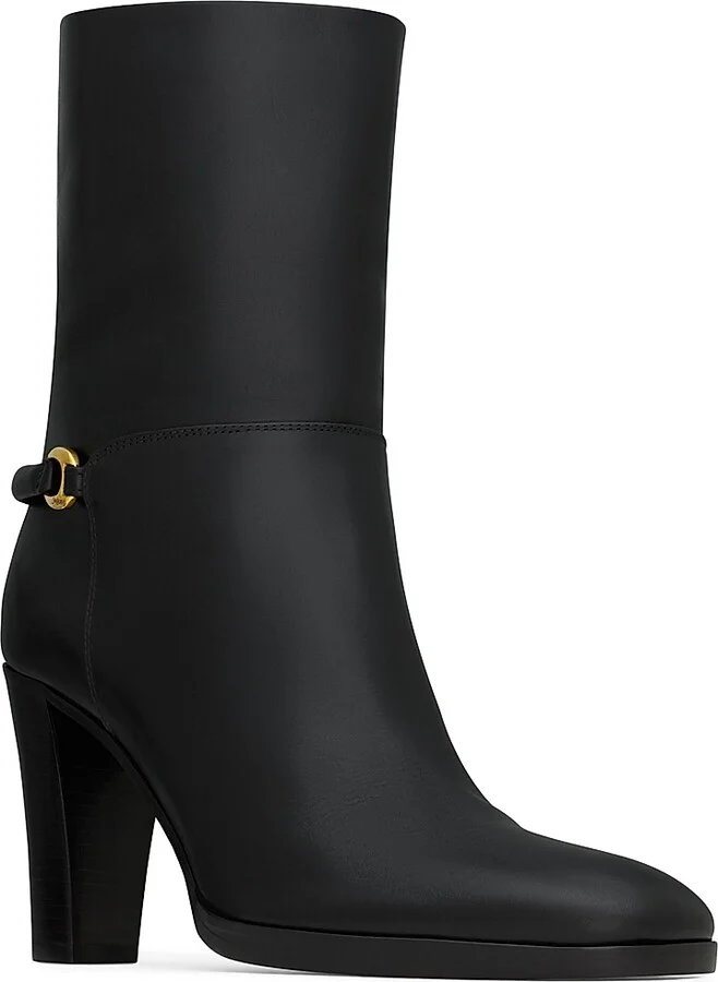 Women's Sulpice Booties in Smooth Leather - Black - Size 6 - Image 2