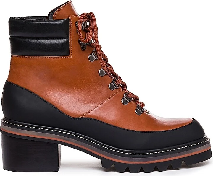 Women's Summit Leather Hiker Bootie - Chestnut - Size 9