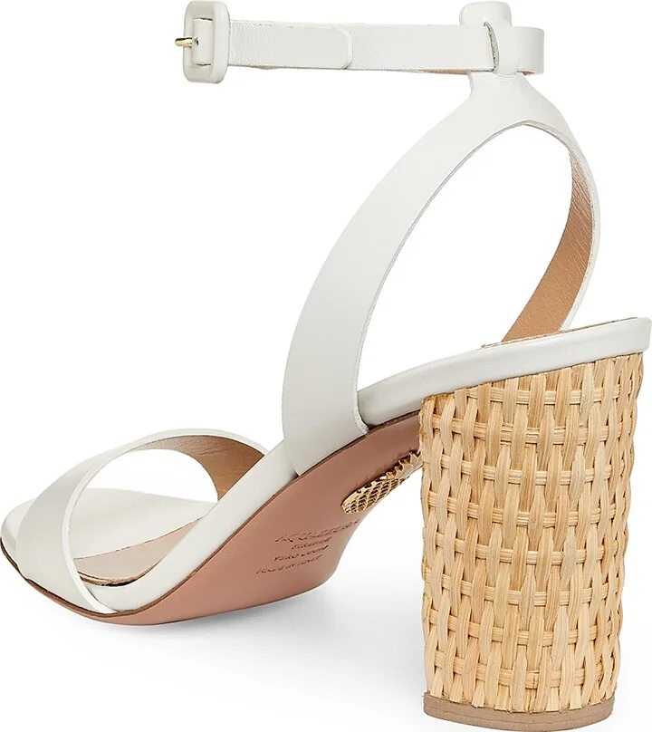 Women's Sunseeker 85MM Leather Sandals - White - Size 6 - Image 3