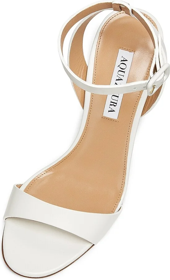 Women's Sunseeker 85MM Leather Sandals - White - Size 6 - Image 4