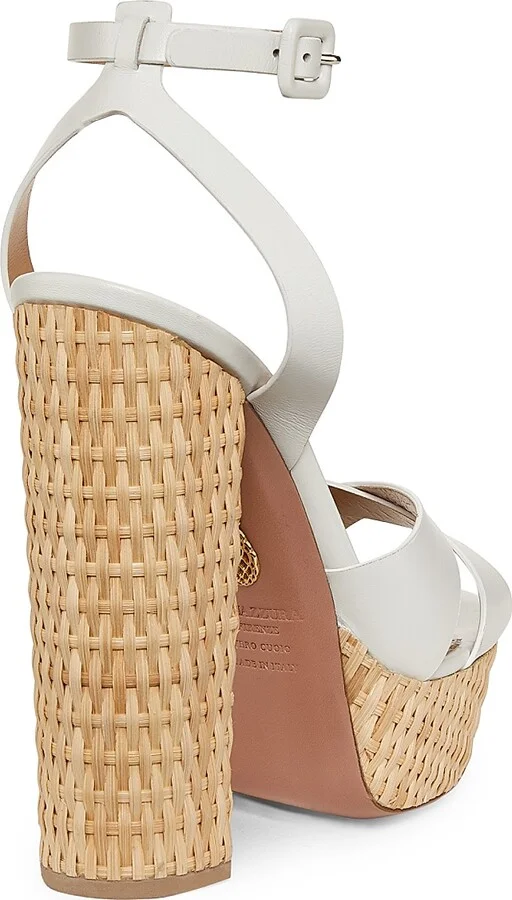 Women's Sunseeker Plateau 140MM Sandals - White - Size 10 - Image 3