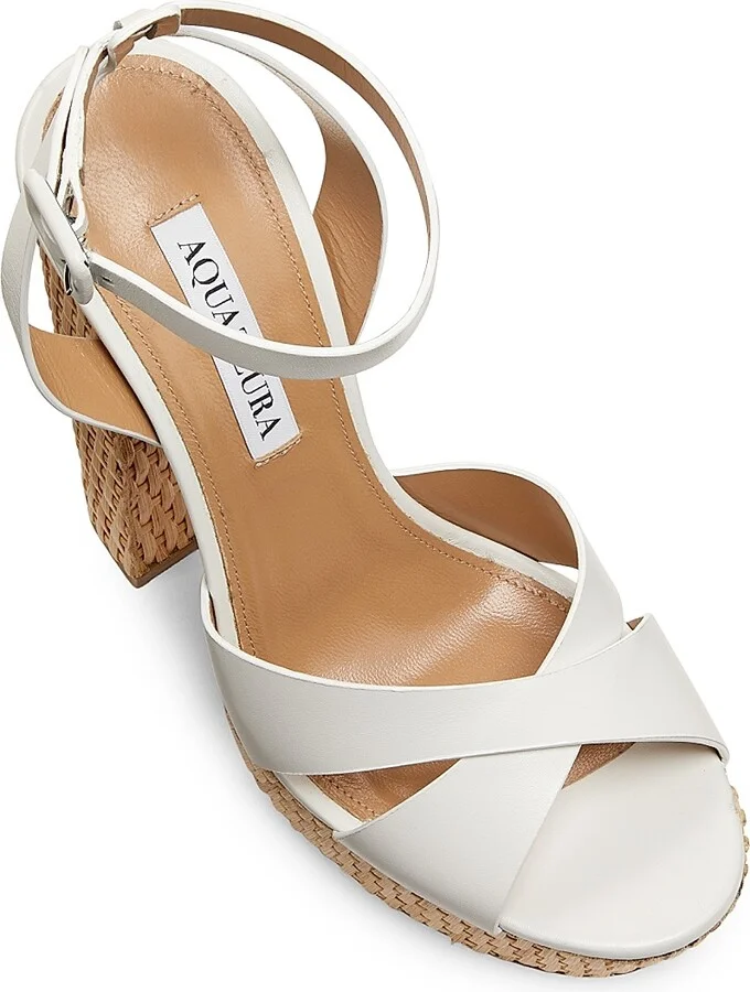 Women's Sunseeker Plateau 140MM Sandals - White - Size 10 - Image 4