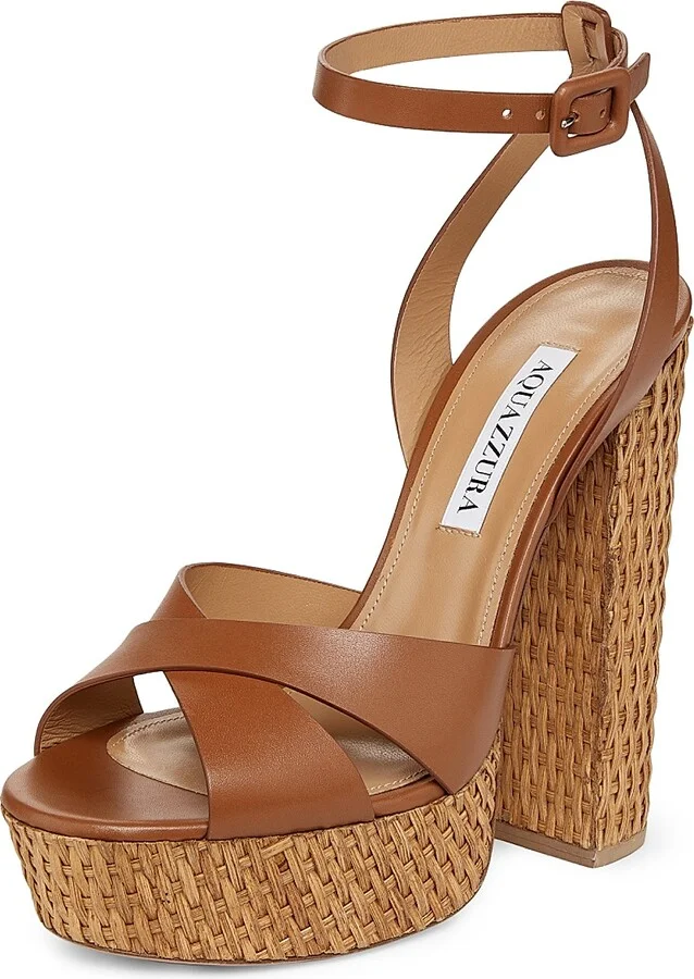 Women's Sunseeker Plateau 140MM Sandals - White - Size 10 - Image 6