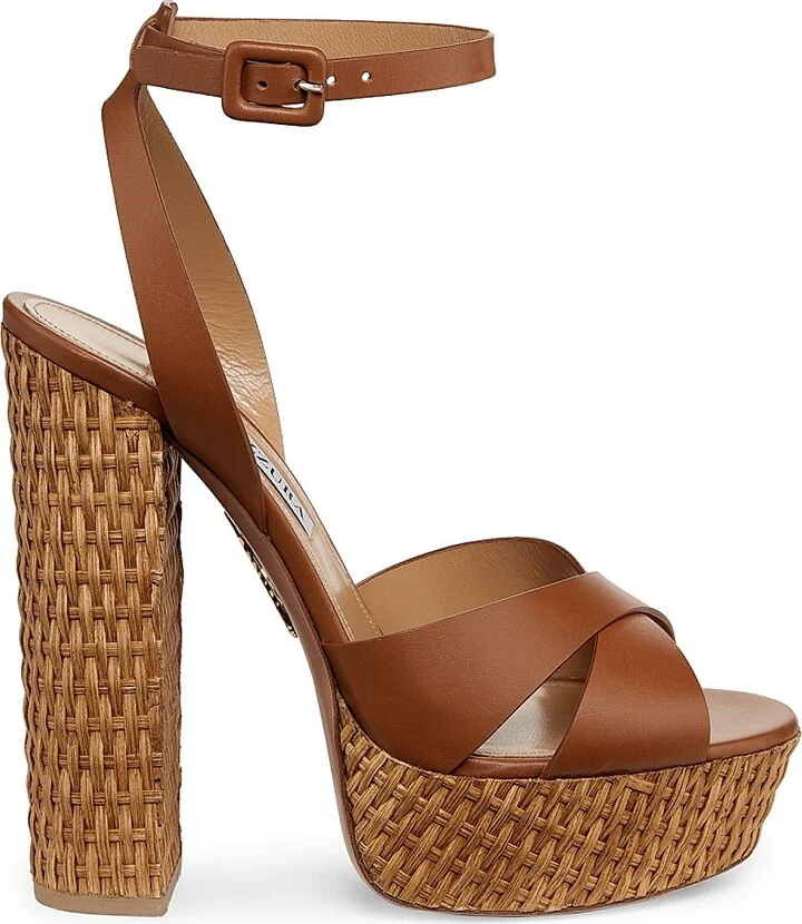 Women's Sunseeker Plateau 140MM Sandals - White - Size 10 - Image 10