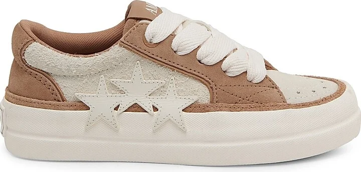 Women's Sunset Skate Leather Platform Sneakers - Camel - Size 11