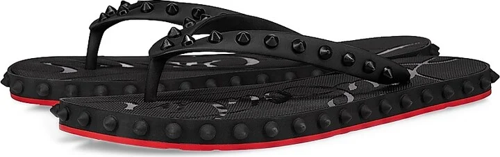 Women's Super Loubi Flip Flops - Black - Size 4 - Image 2