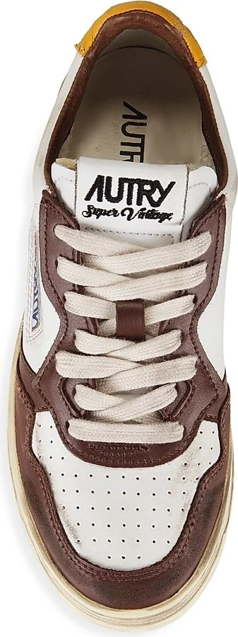 Women's Super Vintage Low Sneakers - White Brown - Size 5 - Image 5