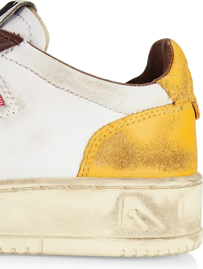 Women's Super Vintage Low Sneakers - White Brown - Size 5 - Image 7