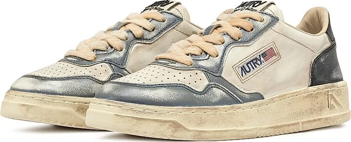 Women's Super Vintage Low-Top Sneakers - Sky Black Ivory - Size 5 - Image 2