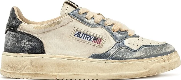 Women's Super Vintage Low-Top Sneakers - Sky Black Ivory - Size 5