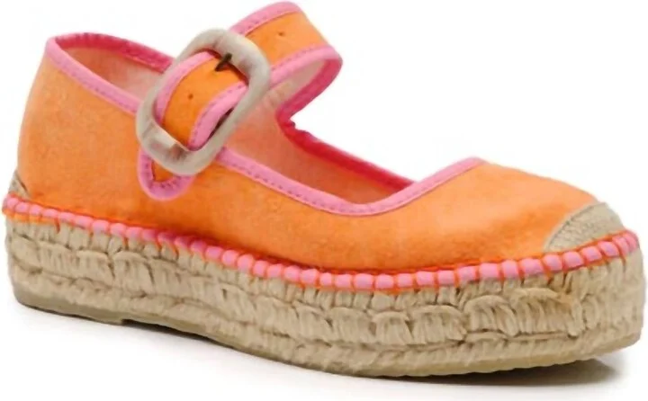 Women's Surfside Mary Jane Sandal In Orange