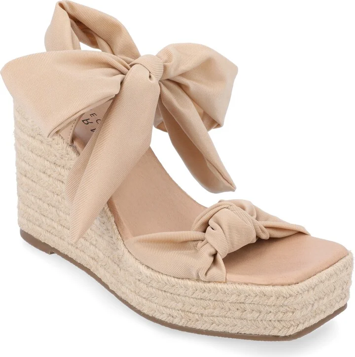 Womens Surria Tru Comfort Foam Espadrille Platform Wedge Sandals
