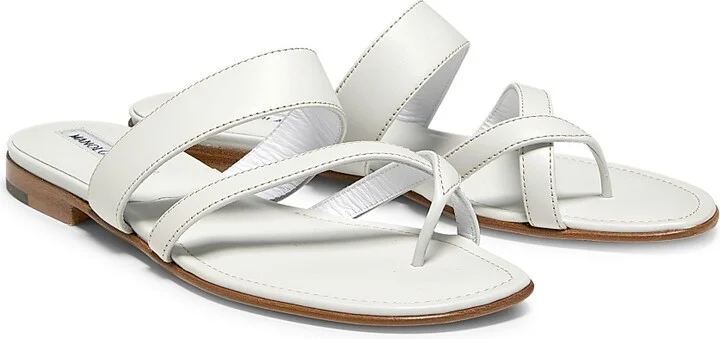 Women's Susa Leather Thong Sandals - Black - Size 6 - Image 2