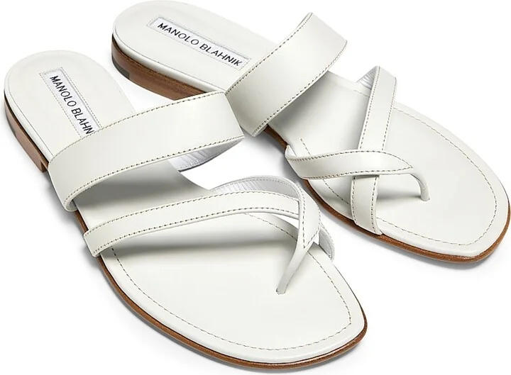 Women's Susa Leather Thong Sandals - Black - Size 6 - Image 4