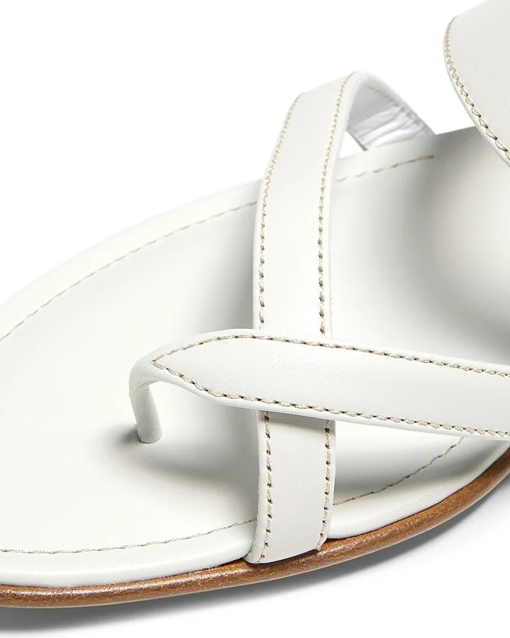Women's Susa Leather Thong Sandals - Black - Size 6 - Image 5