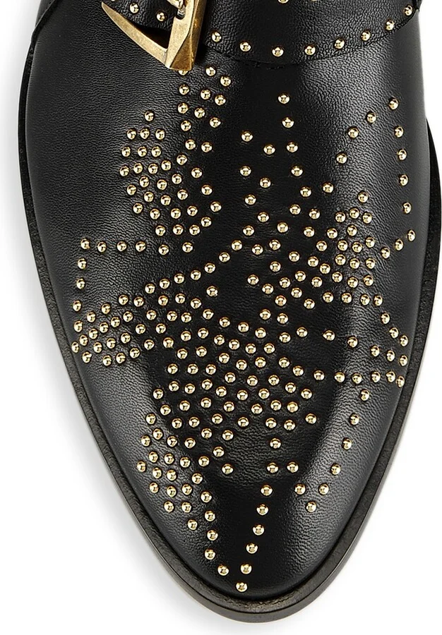 Women's Susanna Studded Leather Ankle Boots - Black - Size 5 - Image 4