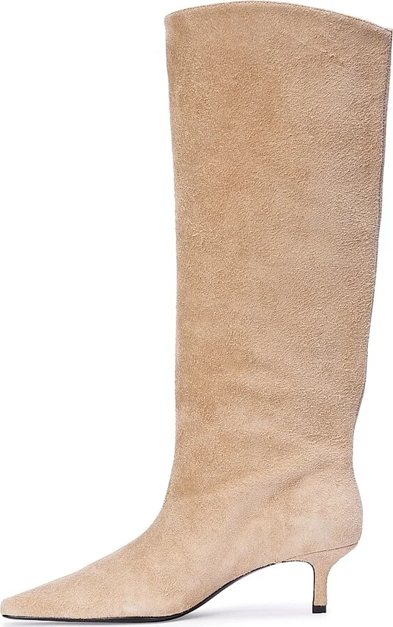 Women's Sutton 50MM Suede Boots - Caramel Suede - Size 5 - Image 9