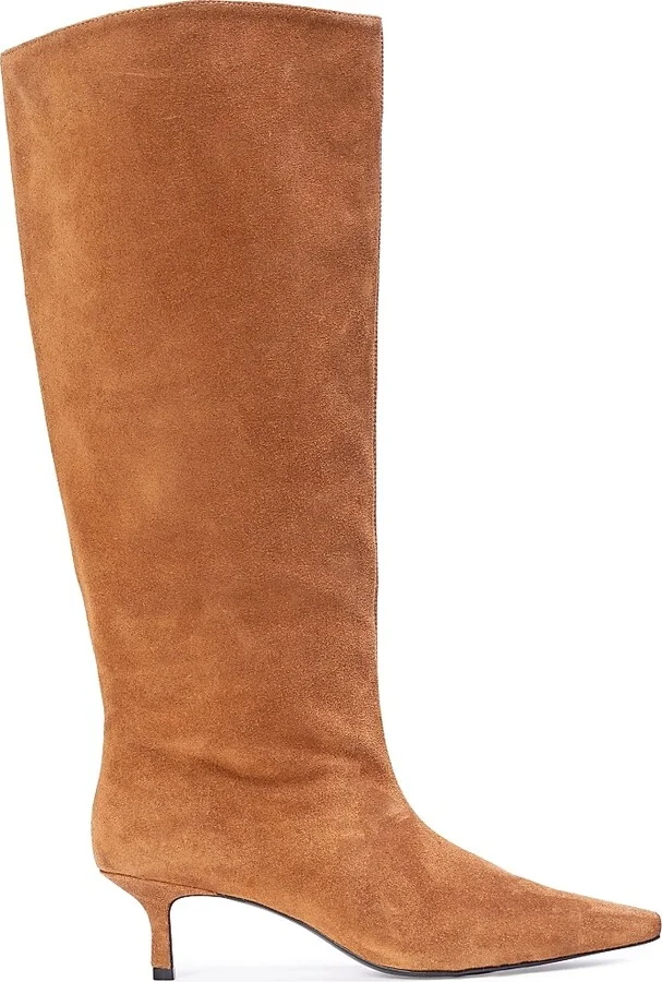 Women's Sutton 50MM Suede Boots - Caramel Suede - Size 5