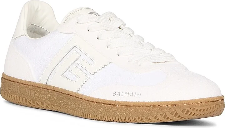 Women's Swan Leather & Suede Low-Top Sneakers - Blanc - Size 10 - Image 2