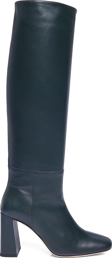 Women's Syd 95MM Leather Block-Heel Boots - Black - Size 5 - Image 4