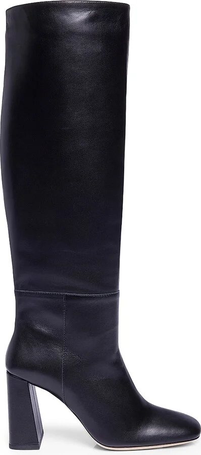 Women's Syd 95MM Leather Block-Heel Boots - Black - Size 5