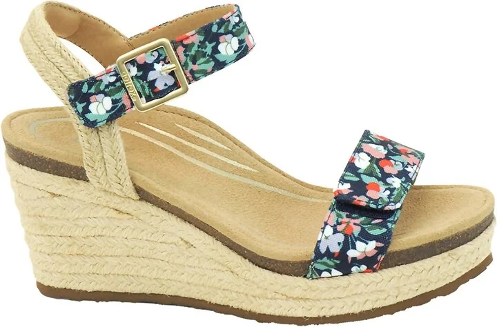 Women's Sydney Suede Wedge Sandals In Floral