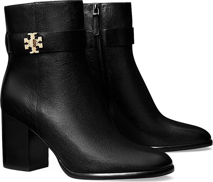 Women's T-Lock 80MM Leather Ankle Boots - Perfect Black - Size 10.5 - Image 2