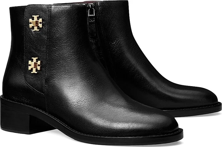 Women's T-Lock Leather Ankle Boots - Perfect Black - Size 10 - Image 2